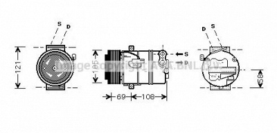 AVA QUALITY COOLING olak426 -  Компрессор, кондиционер